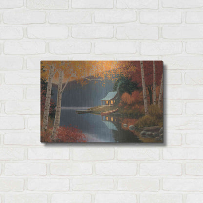 Luxe Metal Art 'Quiet Evening I' by James Wiens, Metal Wall Art,24x16