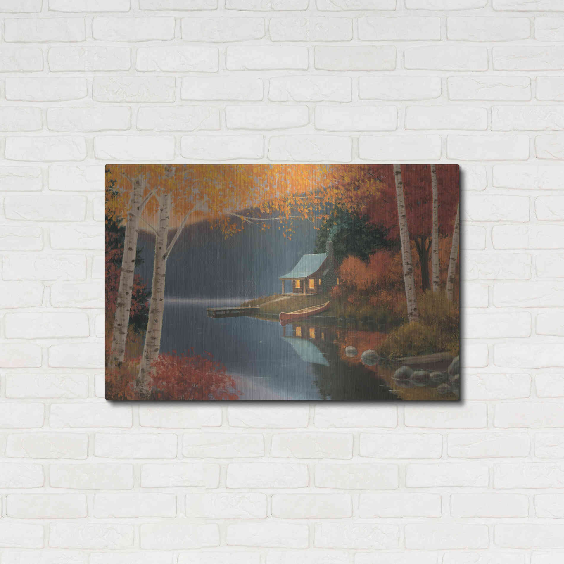 Luxe Metal Art 'Quiet Evening I' by James Wiens, Metal Wall Art,36x24