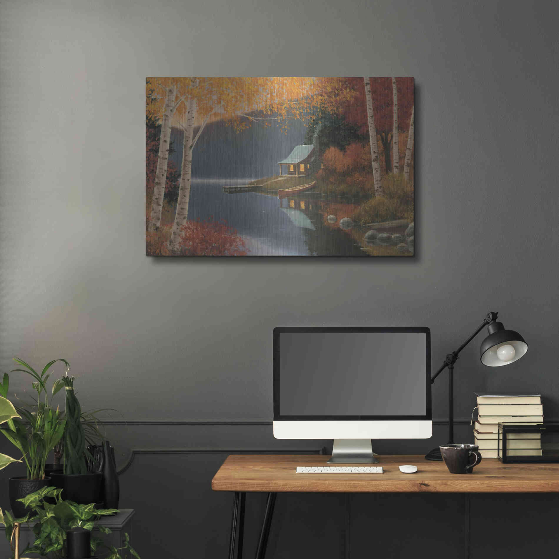 Luxe Metal Art 'Quiet Evening I' by James Wiens, Metal Wall Art,36x24