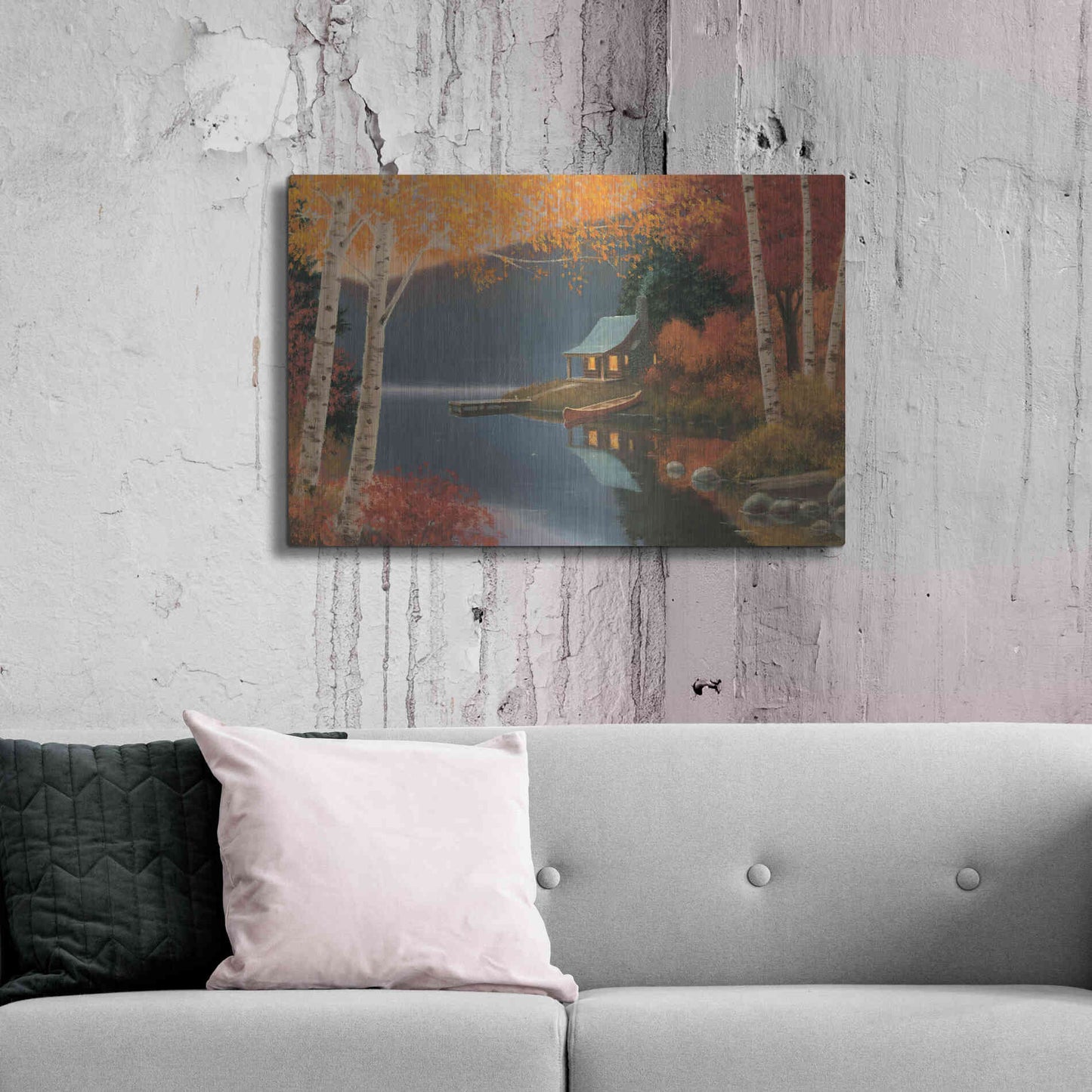 Luxe Metal Art 'Quiet Evening I' by James Wiens, Metal Wall Art,36x24