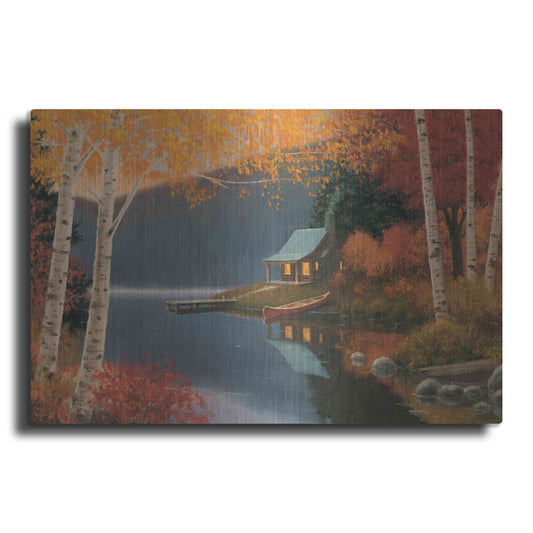 Luxe Metal Art 'Quiet Evening I' by James Wiens, Metal Wall Art