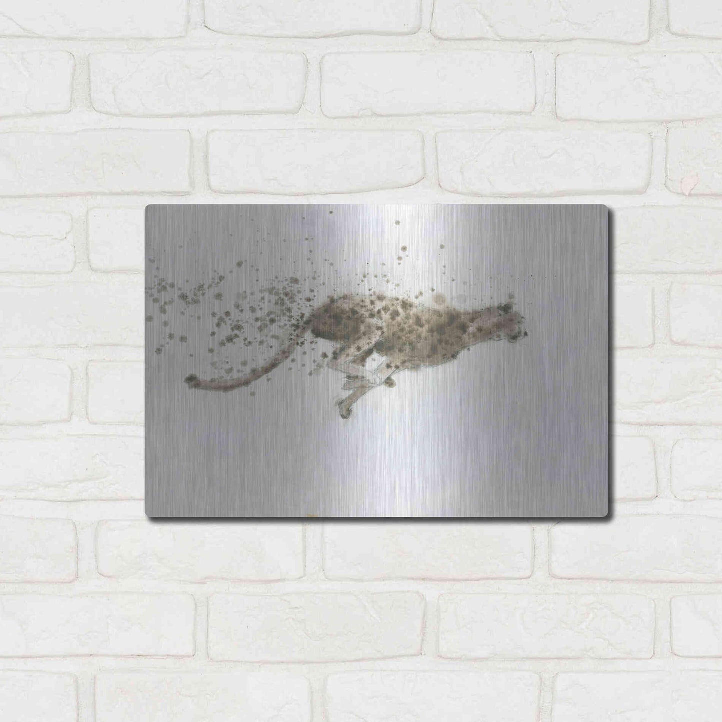 Luxe Metal Art 'Cheetah' by James Wiens, Metal Wall Art,16x12