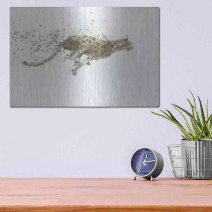 Luxe Metal Art 'Cheetah' by James Wiens, Metal Wall Art,16x12
