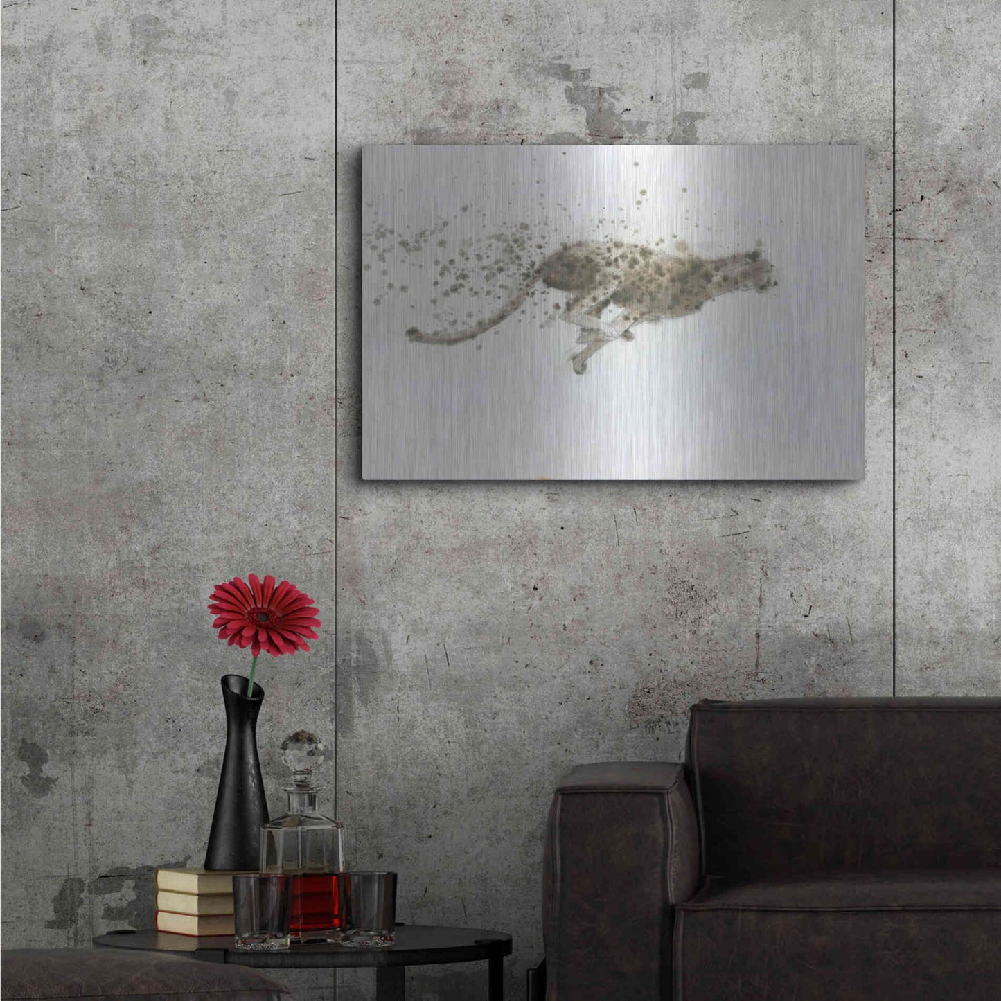 Luxe Metal Art 'Cheetah' by James Wiens, Metal Wall Art,36x24