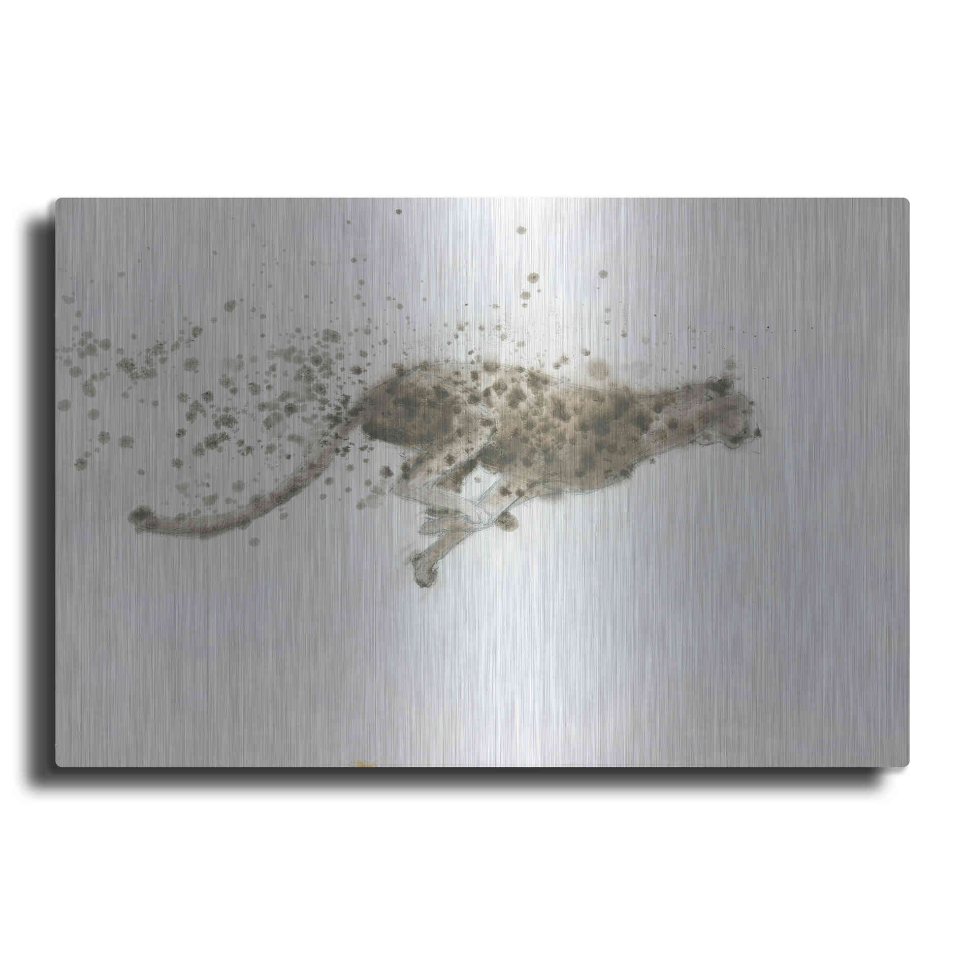 Luxe Metal Art 'Cheetah' by James Wiens, Metal Wall Art