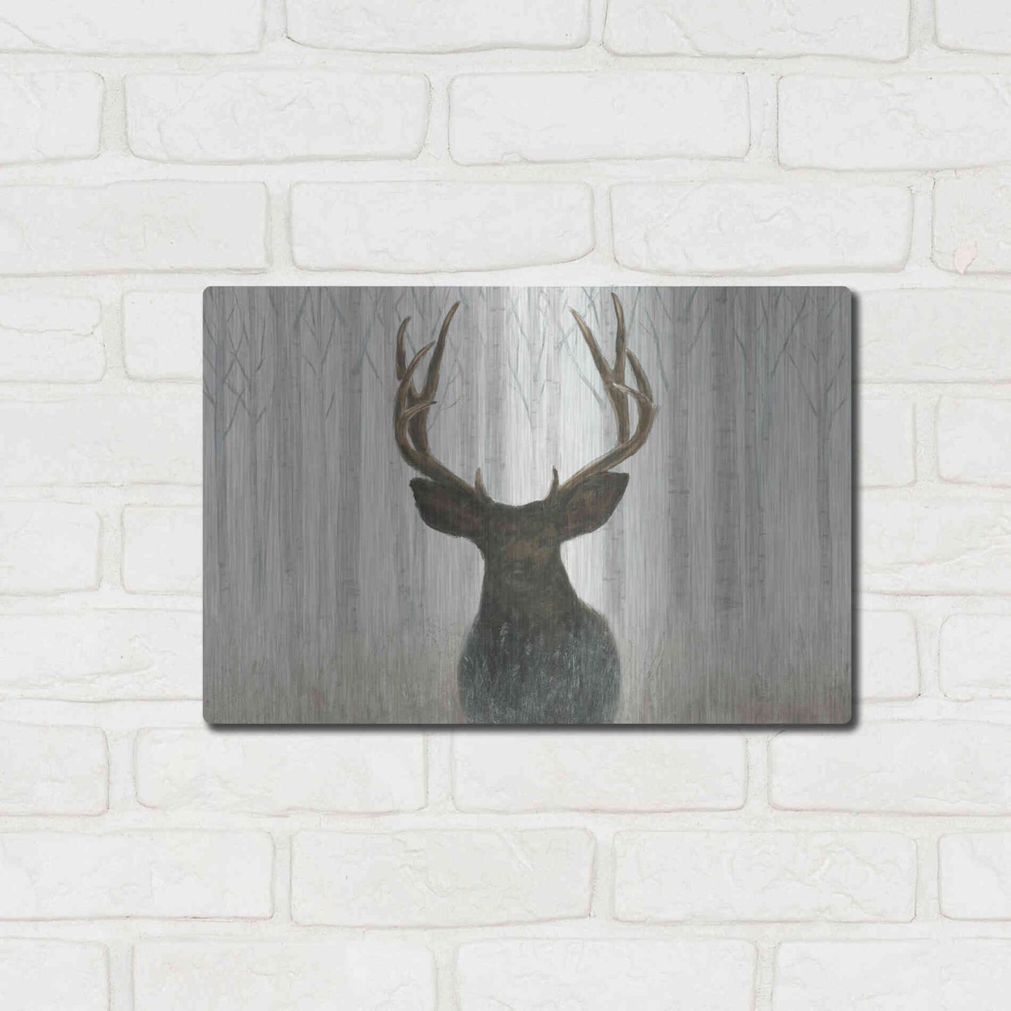 Luxe Metal Art 'Into the Forest' by James Wiens, Metal Wall Art,16x12