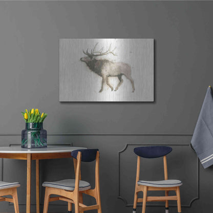 Luxe Metal Art 'Elk' by James Wiens, Metal Wall Art,36x24