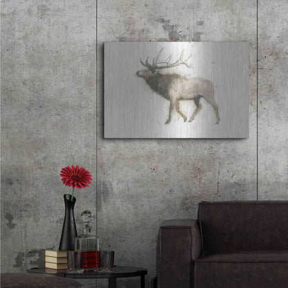 Luxe Metal Art 'Elk' by James Wiens, Metal Wall Art,36x24