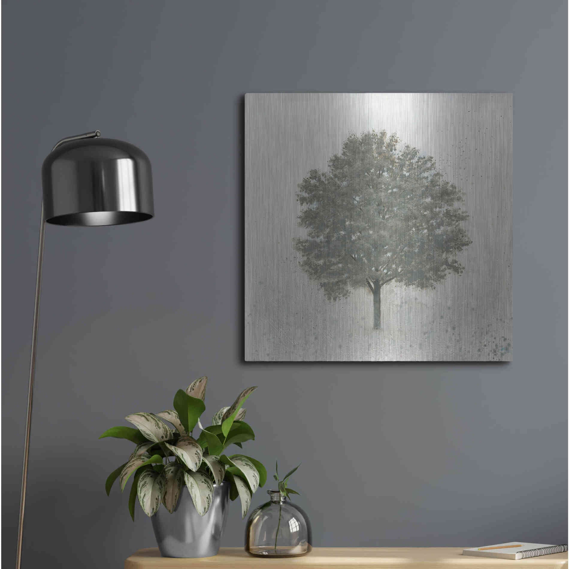 Luxe Metal Art 'Neutrality' by James Wiens, Metal Wall Art,24x24