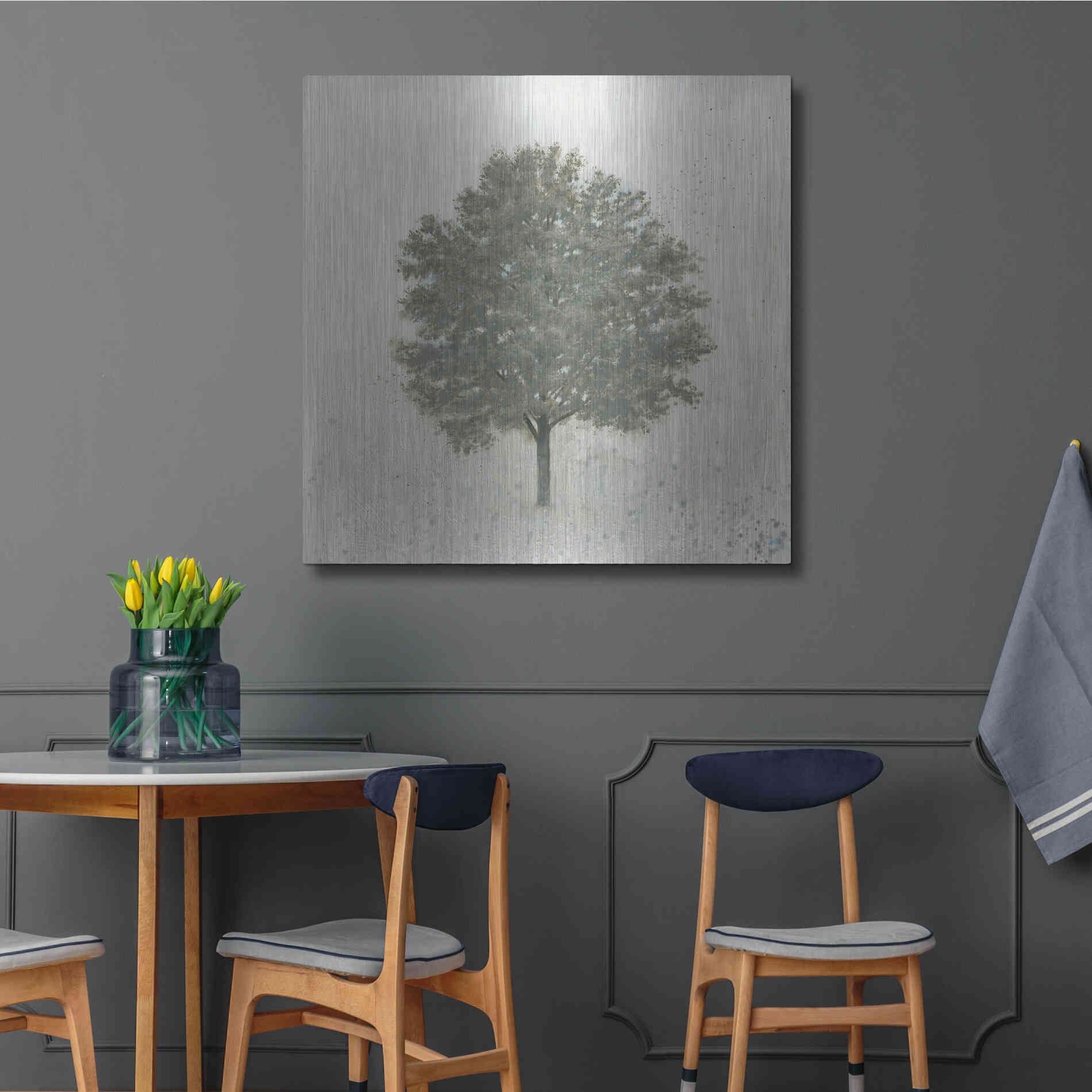 Luxe Metal Art 'Neutrality' by James Wiens, Metal Wall Art,36x36