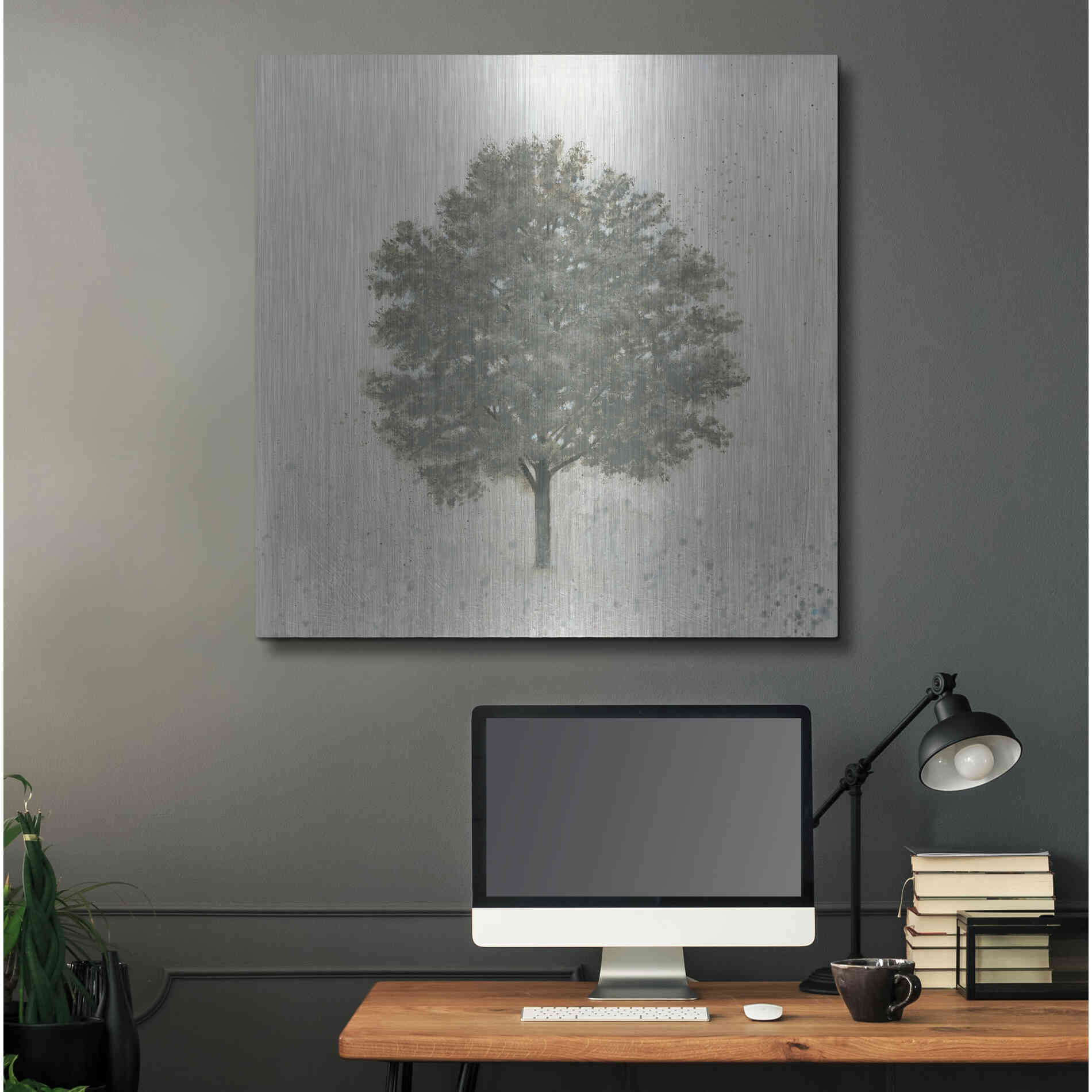 Luxe Metal Art 'Neutrality' by James Wiens, Metal Wall Art,36x36