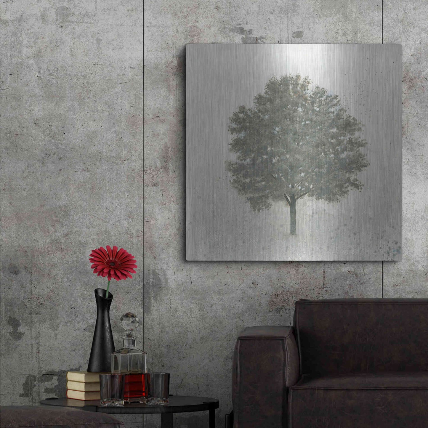 Luxe Metal Art 'Neutrality' by James Wiens, Metal Wall Art,36x36