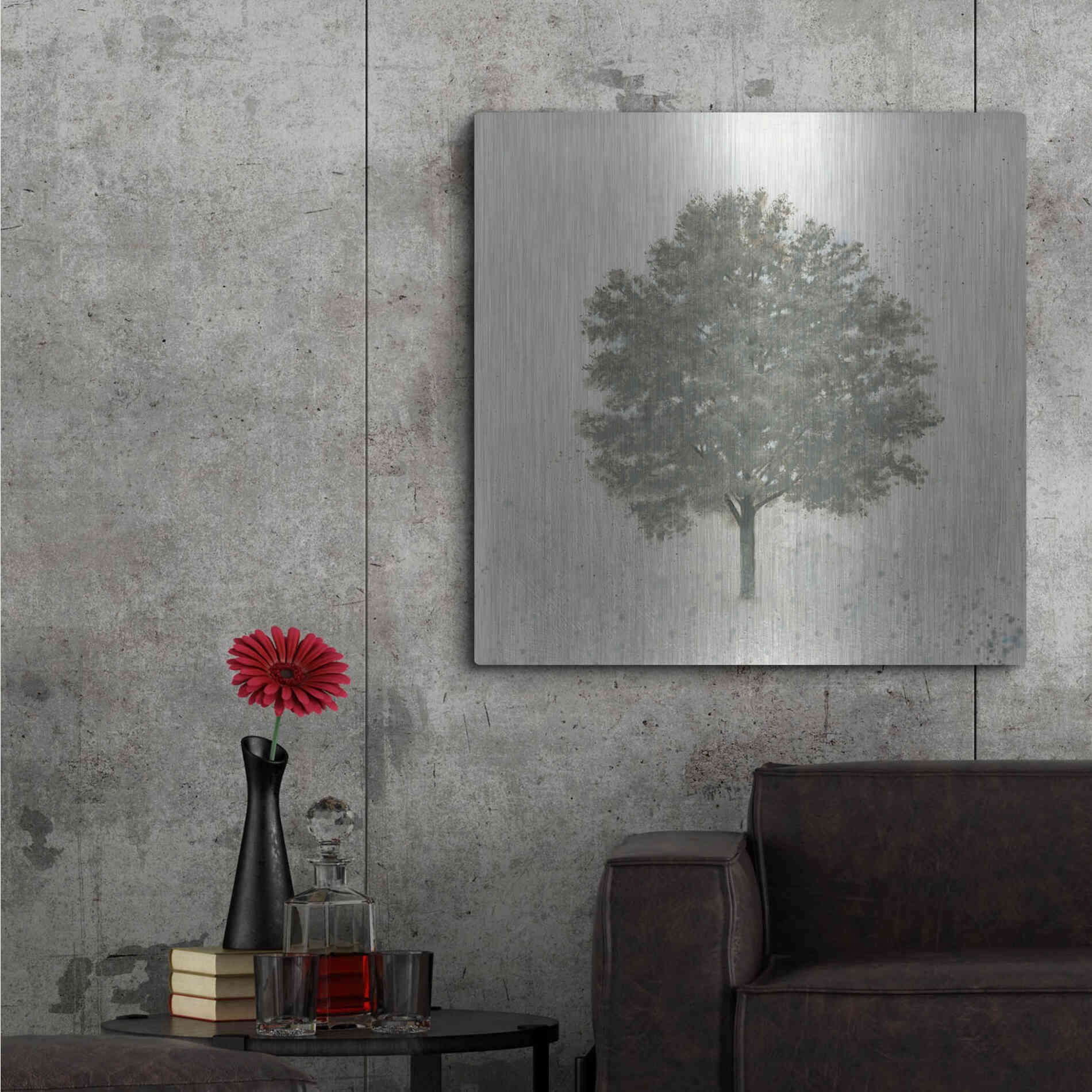 Luxe Metal Art 'Neutrality' by James Wiens, Metal Wall Art,36x36