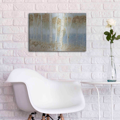 Luxe Metal Art 'Summer Birches' by James Wiens, Metal Wall Art,24x16
