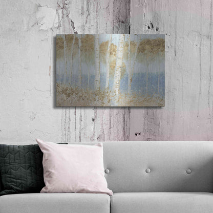 Luxe Metal Art 'Summer Birches' by James Wiens, Metal Wall Art,36x24