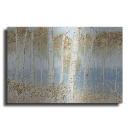 Luxe Metal Art 'Summer Birches' by James Wiens, Metal Wall Art