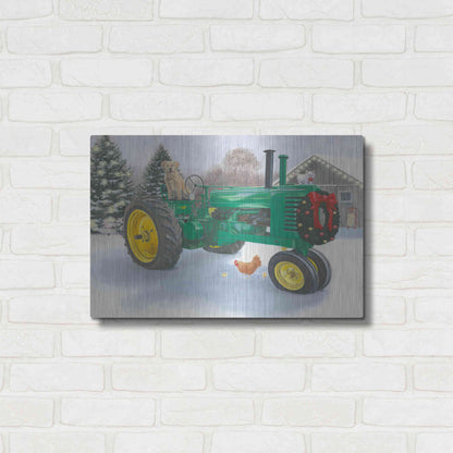 Luxe Metal Art 'Christmas in the Heartland III' by James Wiens, Metal Wall Art,24x16