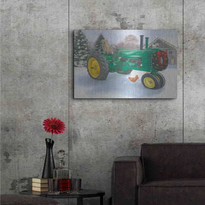 Luxe Metal Art 'Christmas in the Heartland III' by James Wiens, Metal Wall Art,36x24