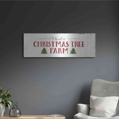 Luxe Metal Art 'Christmas in the Heartland VI' by James Wiens, Metal Wall Art,36x12
