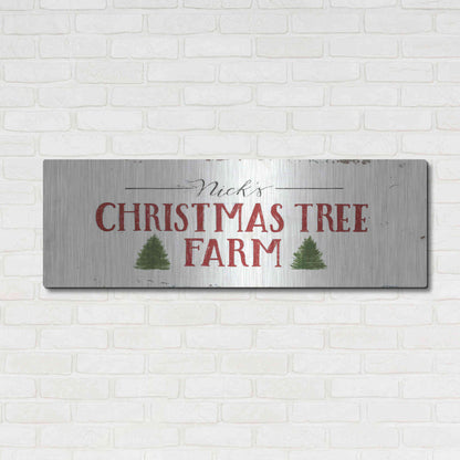 Luxe Metal Art 'Christmas in the Heartland VI' by James Wiens, Metal Wall Art,48x16