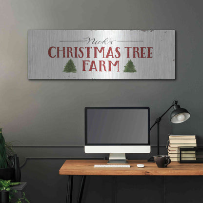 Luxe Metal Art 'Christmas in the Heartland VI' by James Wiens, Metal Wall Art,48x16