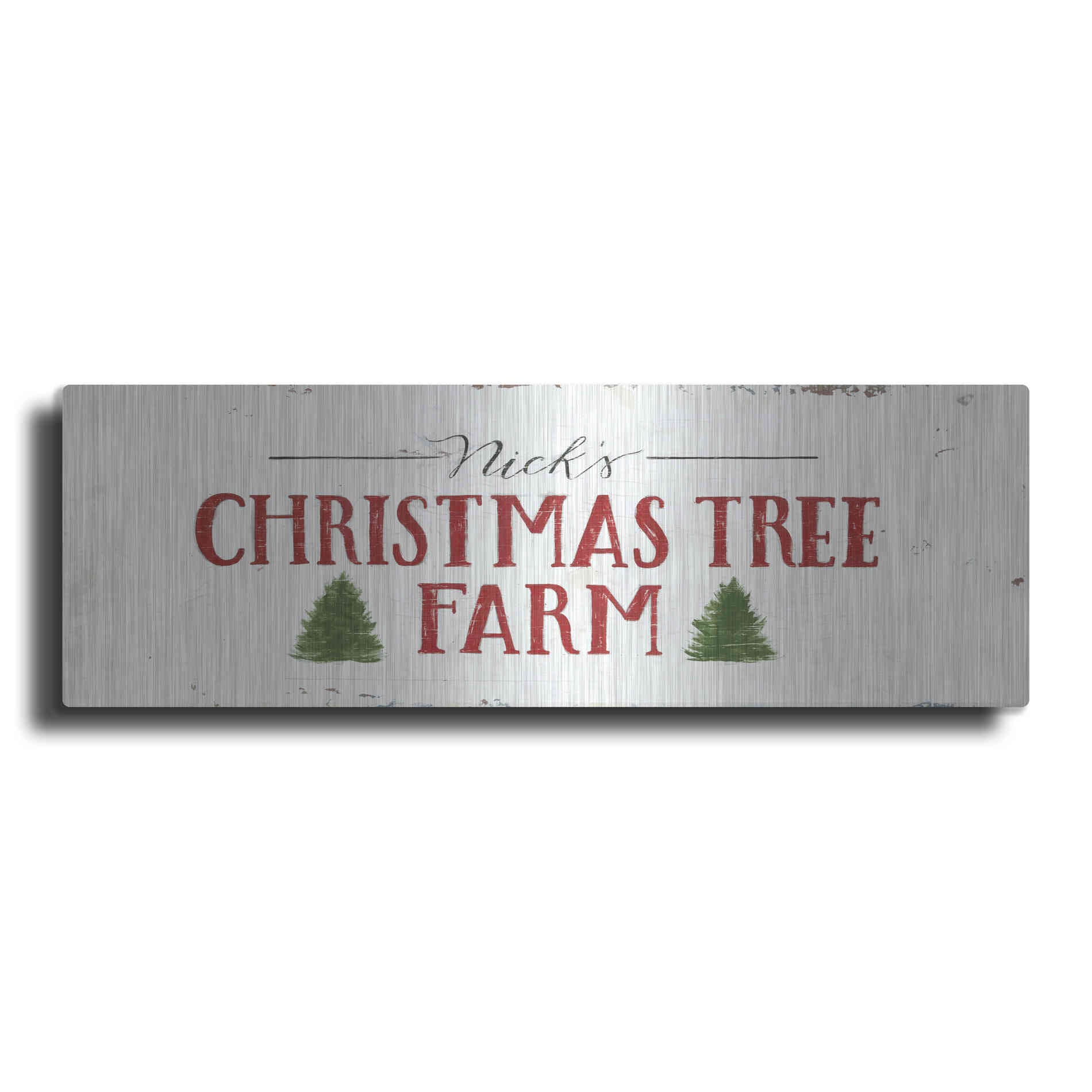 Luxe Metal Art 'Christmas in the Heartland VI' by James Wiens, Metal Wall Art