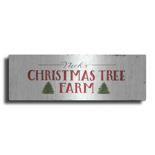 Luxe Metal Art 'Christmas in the Heartland VI' by James Wiens, Metal Wall Art