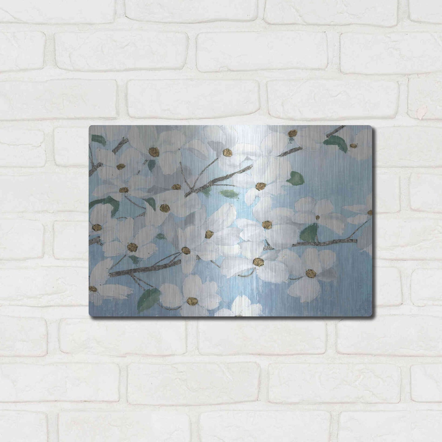 Luxe Metal Art 'Graceful Touch' by James Wiens, Metal Wall Art,16x12