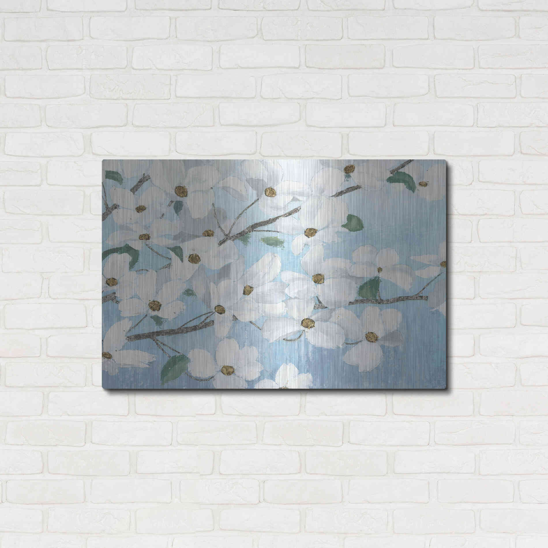 Luxe Metal Art 'Graceful Touch' by James Wiens, Metal Wall Art,36x24