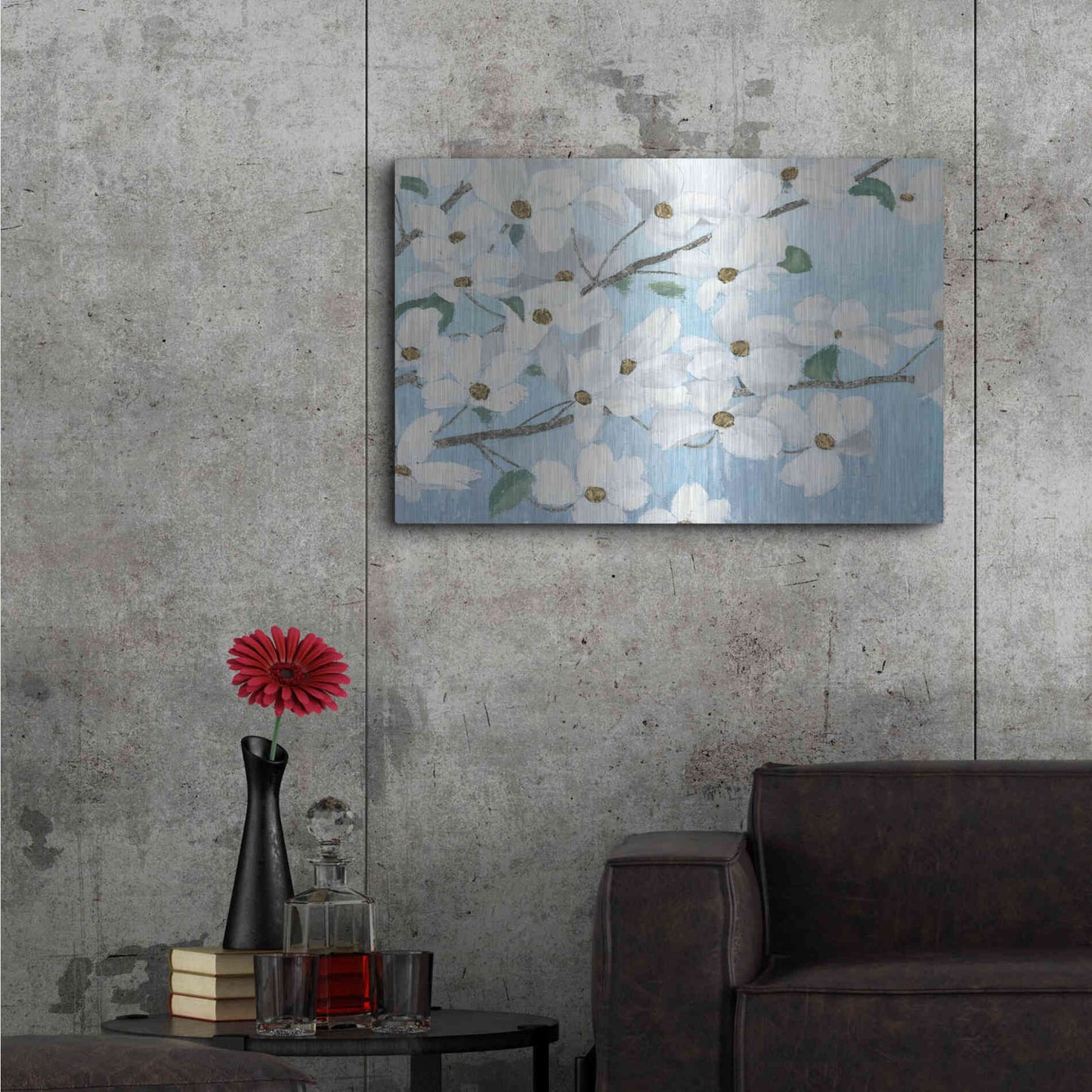 Luxe Metal Art 'Graceful Touch' by James Wiens, Metal Wall Art,36x24