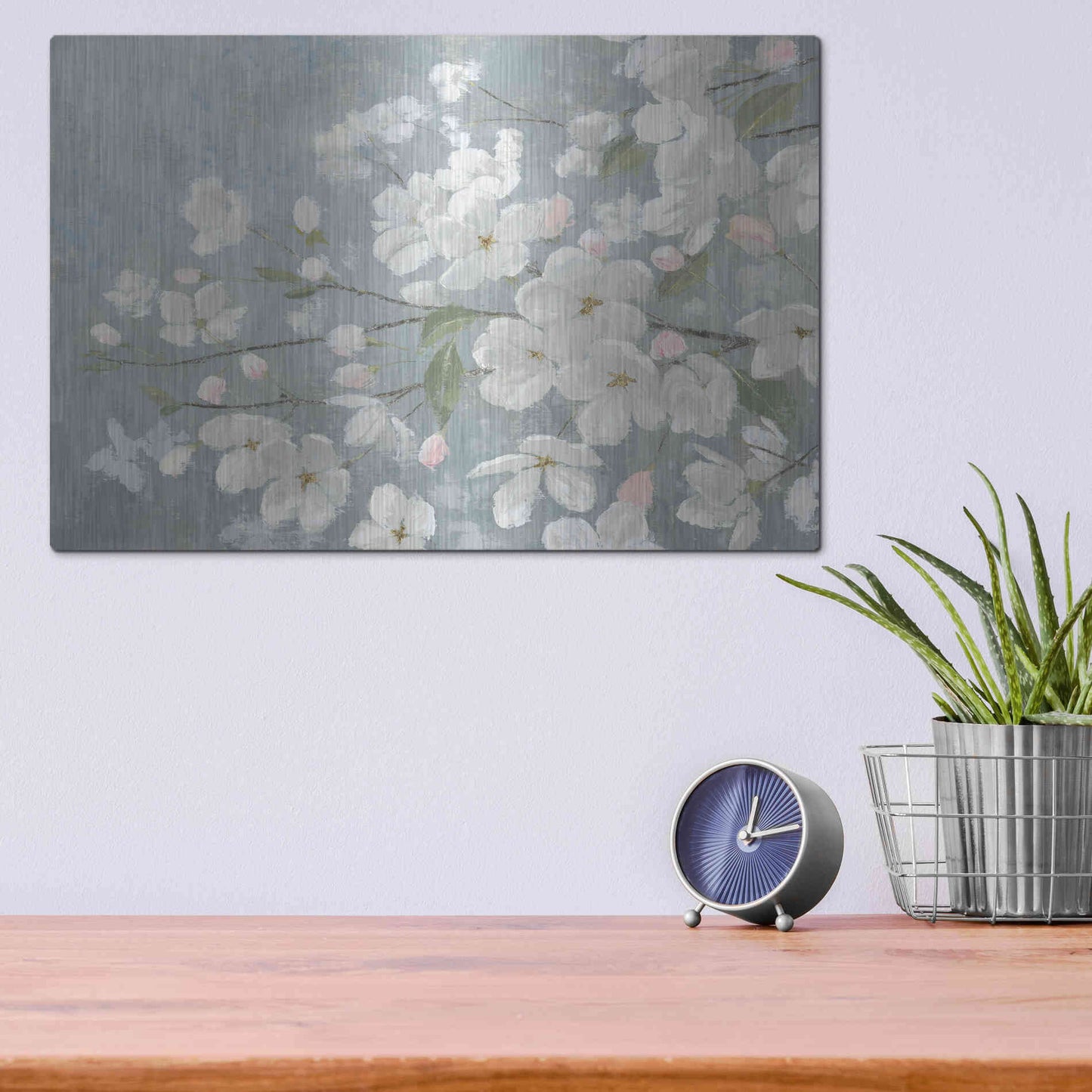 Luxe Metal Art 'Spring Beautiful' by James Wiens, Metal Wall Art,16x12