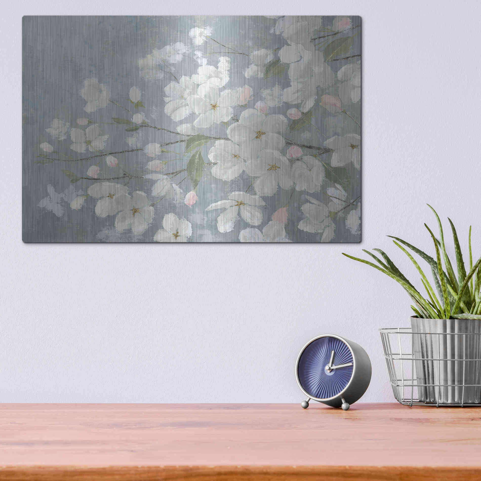 Luxe Metal Art 'Spring Beautiful' by James Wiens, Metal Wall Art,16x12
