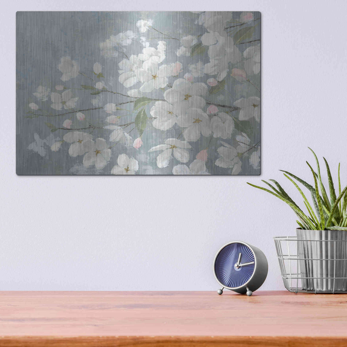 Luxe Metal Art 'Spring Beautiful' by James Wiens, Metal Wall Art,16x12