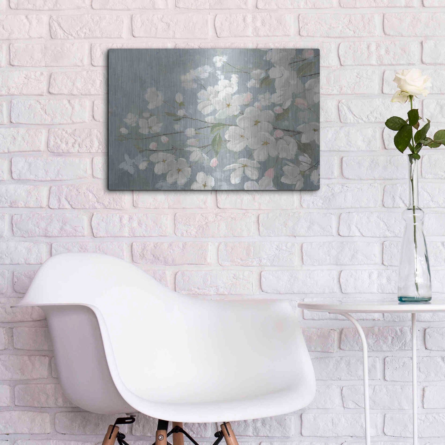 Luxe Metal Art 'Spring Beautiful' by James Wiens, Metal Wall Art,24x16