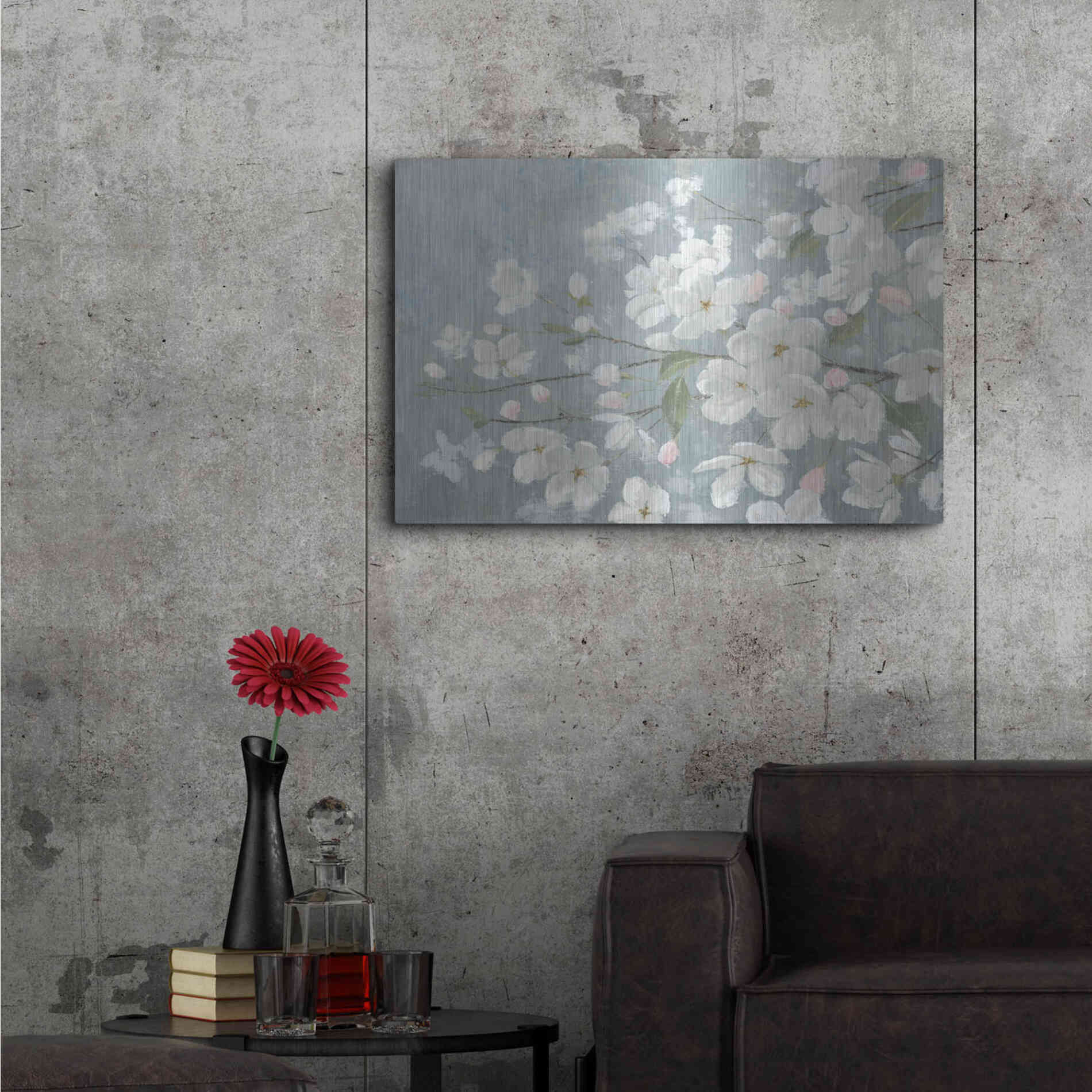 Luxe Metal Art 'Spring Beautiful' by James Wiens, Metal Wall Art,36x24