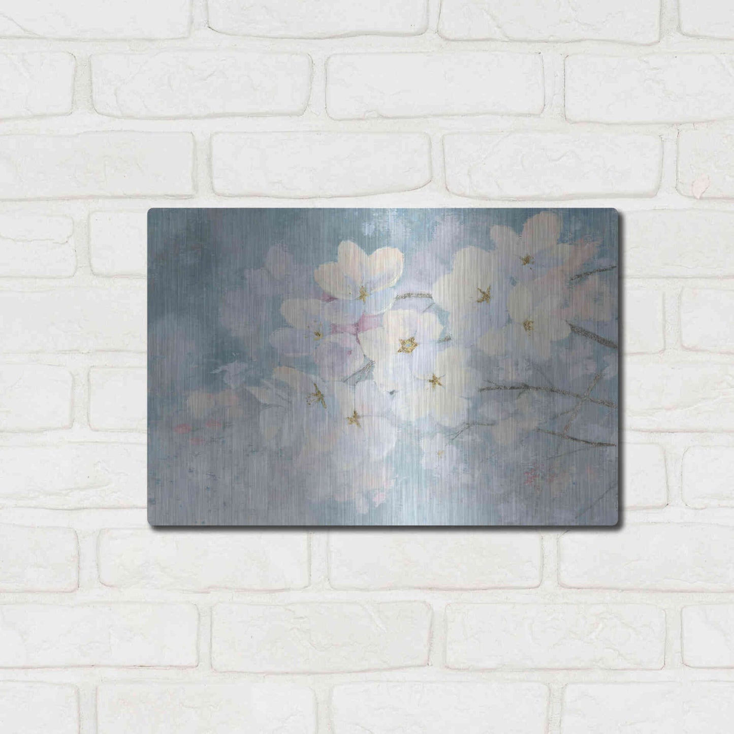 Luxe Metal Art 'Splendid Bloom' by James Wiens, Metal Wall Art,16x12