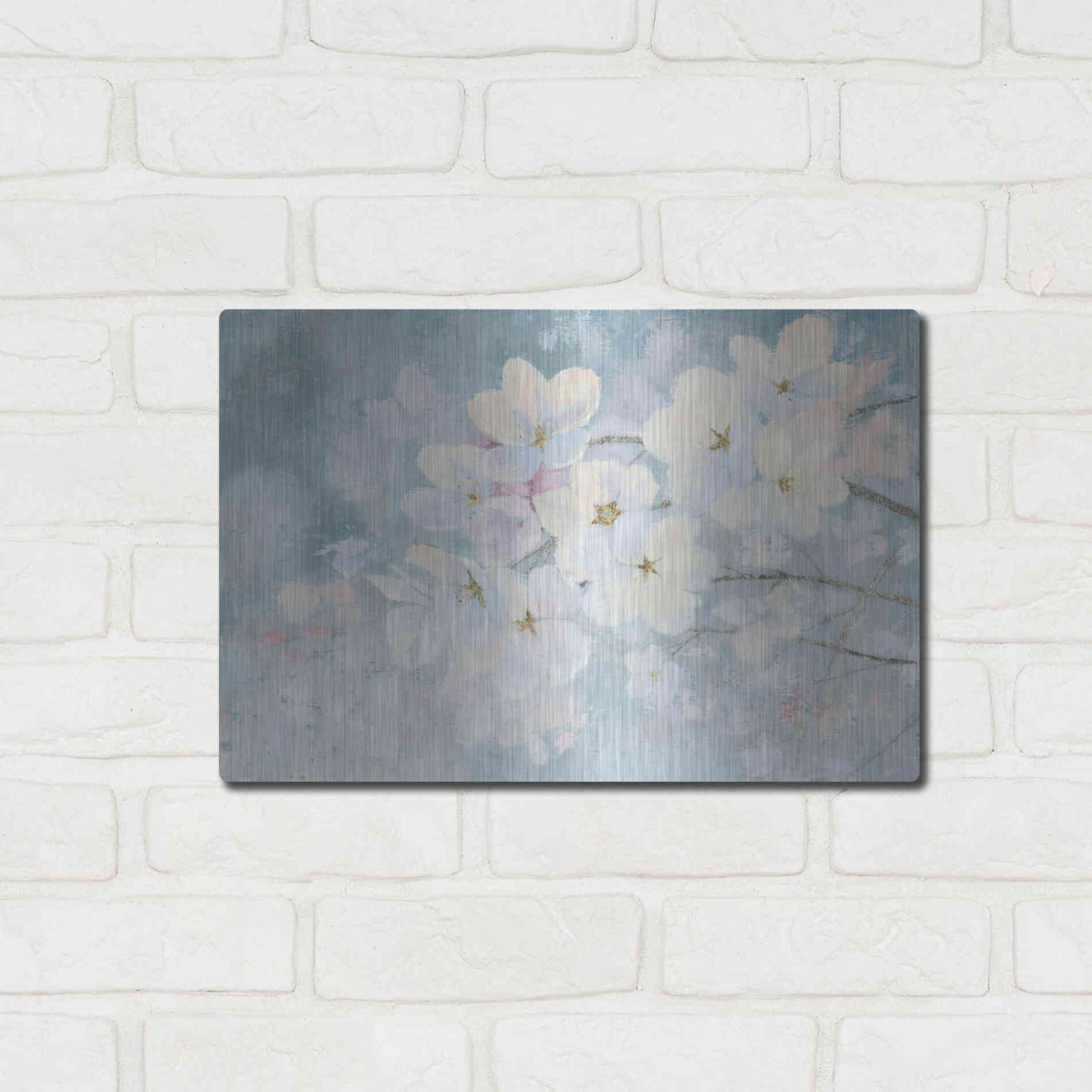 Luxe Metal Art 'Splendid Bloom' by James Wiens, Metal Wall Art,16x12