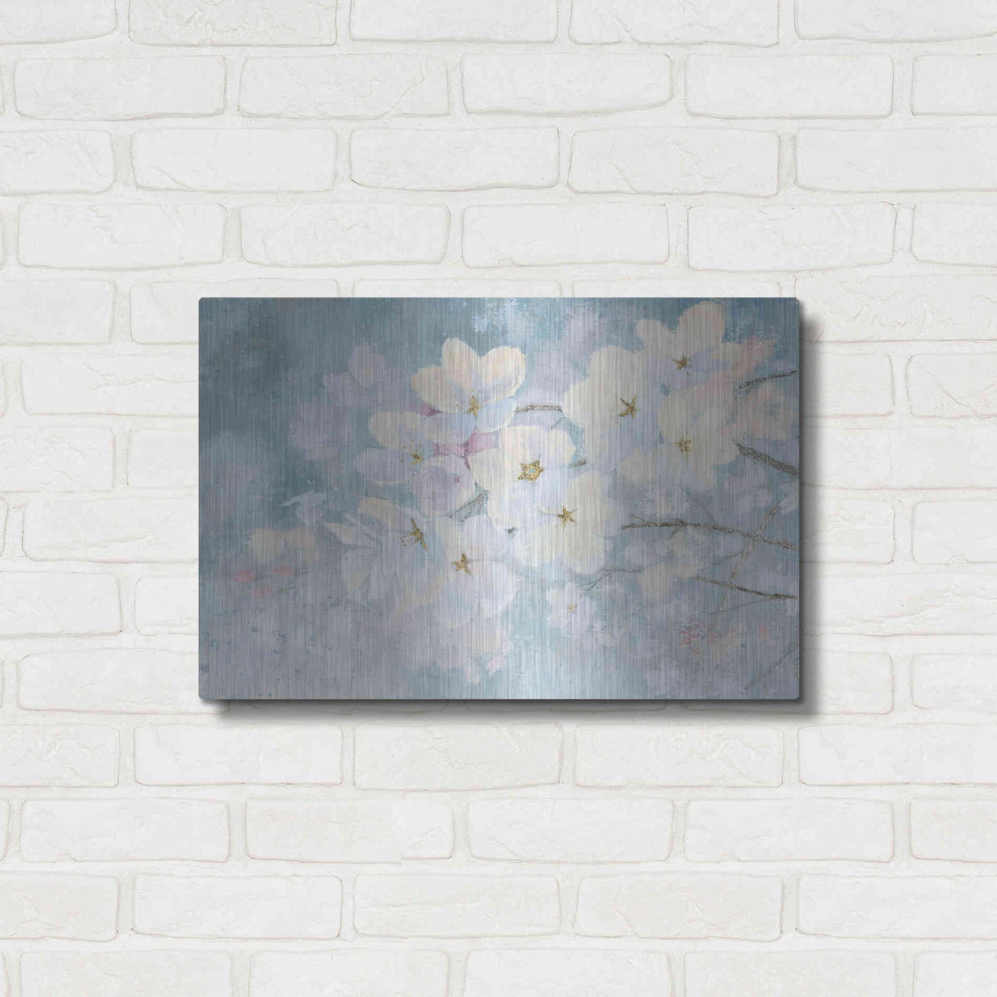 Luxe Metal Art 'Splendid Bloom' by James Wiens, Metal Wall Art,24x16