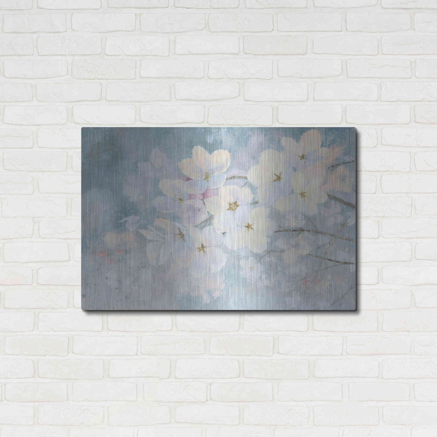 Luxe Metal Art 'Splendid Bloom' by James Wiens, Metal Wall Art,36x24