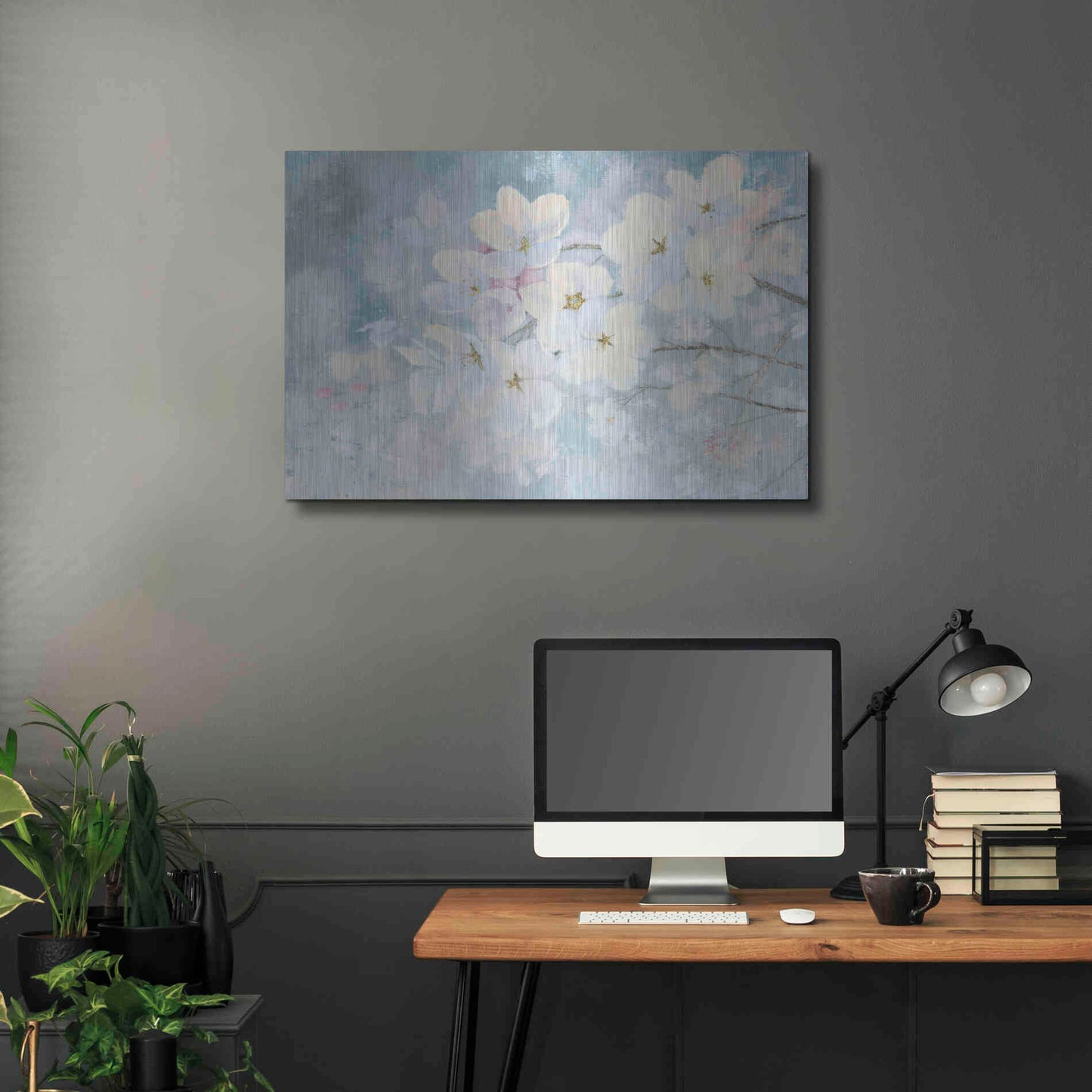 Luxe Metal Art 'Splendid Bloom' by James Wiens, Metal Wall Art,36x24