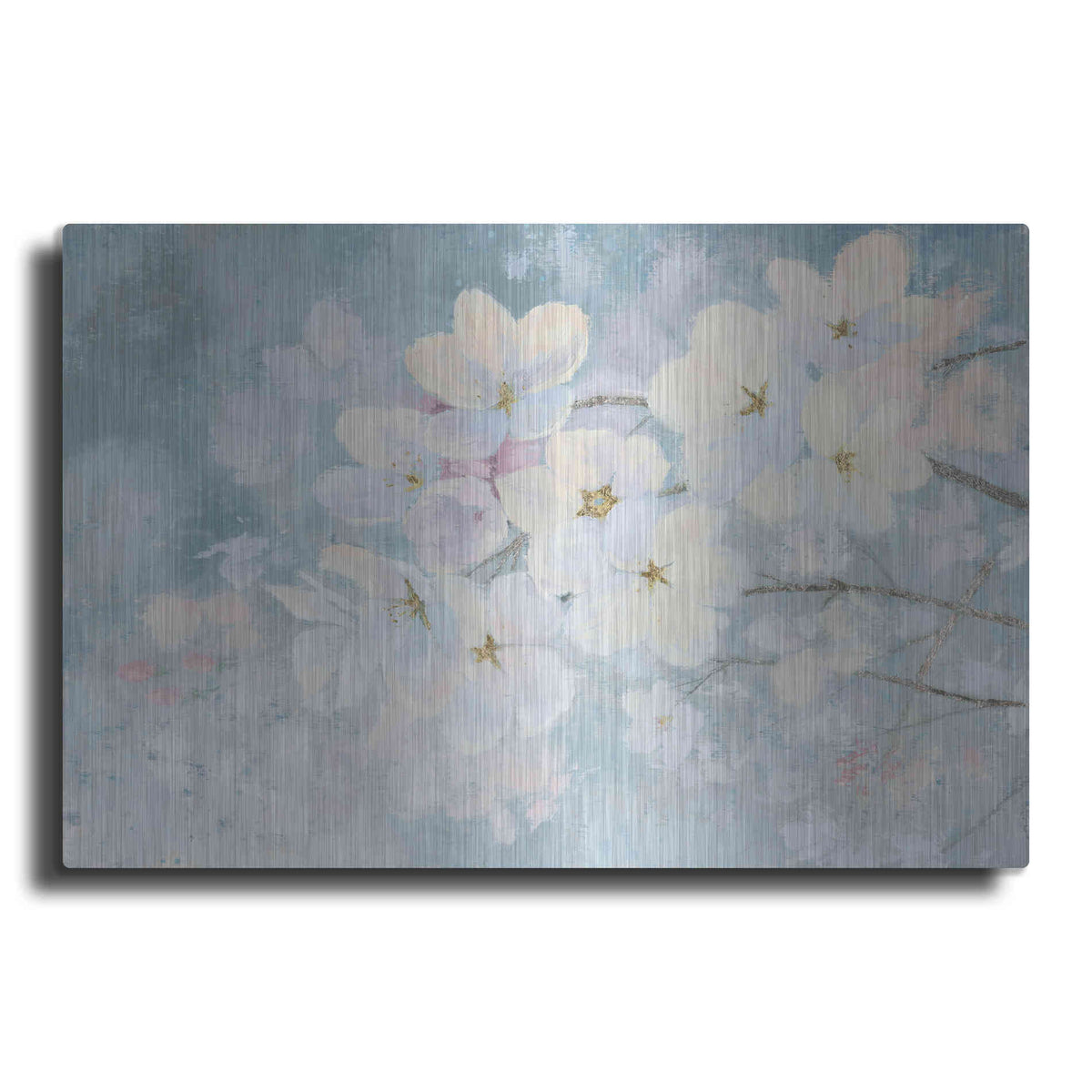 Luxe Metal Art 'Splendid Bloom' by James Wiens, Metal Wall Art