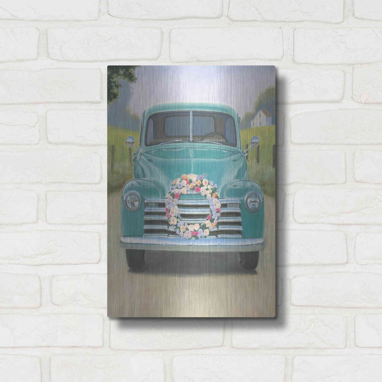 Luxe Metal Art 'Beautiful Country I' by James Wiens, Metal Wall Art,12x16