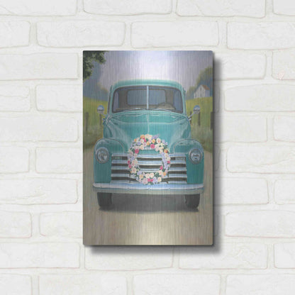 Luxe Metal Art 'Beautiful Country I' by James Wiens, Metal Wall Art,12x16