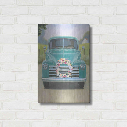 Luxe Metal Art 'Beautiful Country I' by James Wiens, Metal Wall Art,16x24