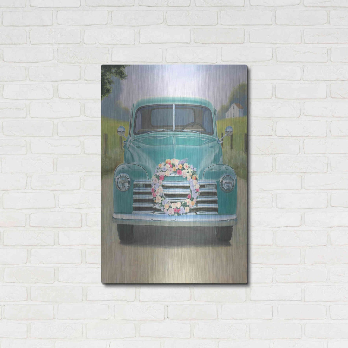 Luxe Metal Art 'Beautiful Country I' by James Wiens, Metal Wall Art,24x36