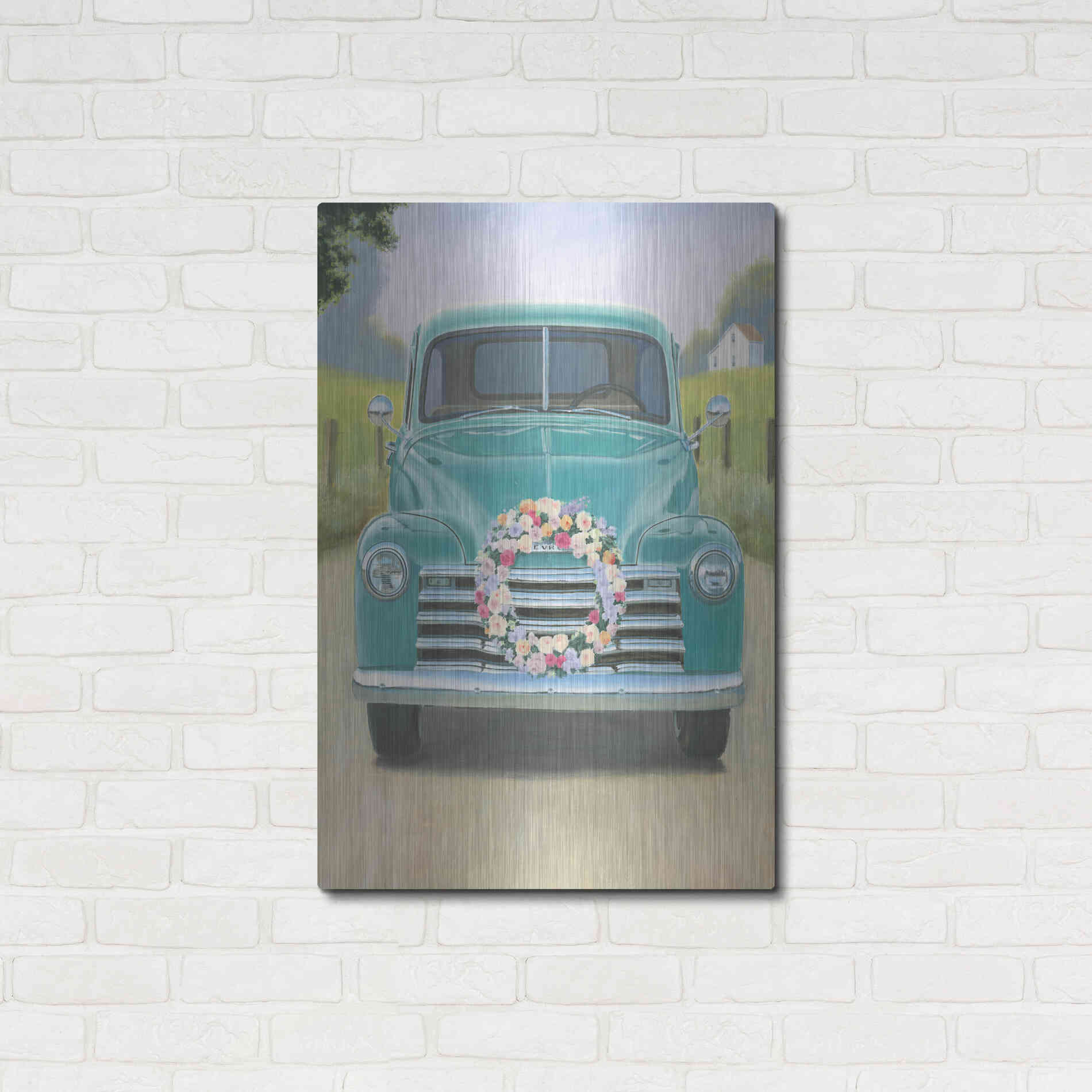 Luxe Metal Art 'Beautiful Country I' by James Wiens, Metal Wall Art,24x36