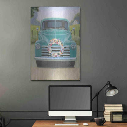 Luxe Metal Art 'Beautiful Country I' by James Wiens, Metal Wall Art,24x36