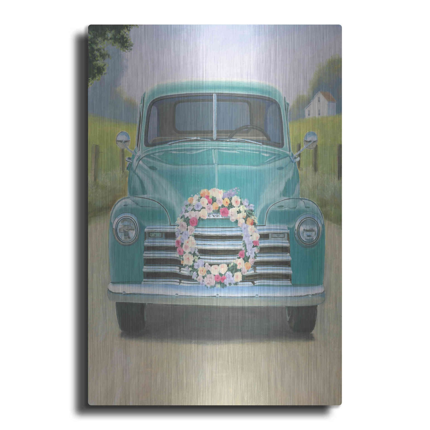 Luxe Metal Art 'Beautiful Country I' by James Wiens, Metal Wall Art