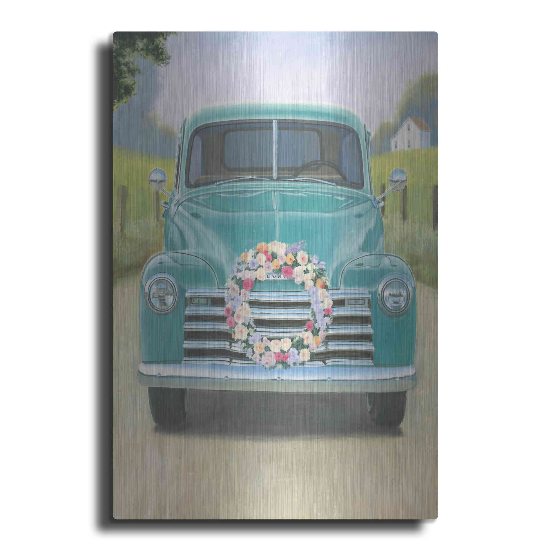 Luxe Metal Art 'Beautiful Country I' by James Wiens, Metal Wall Art