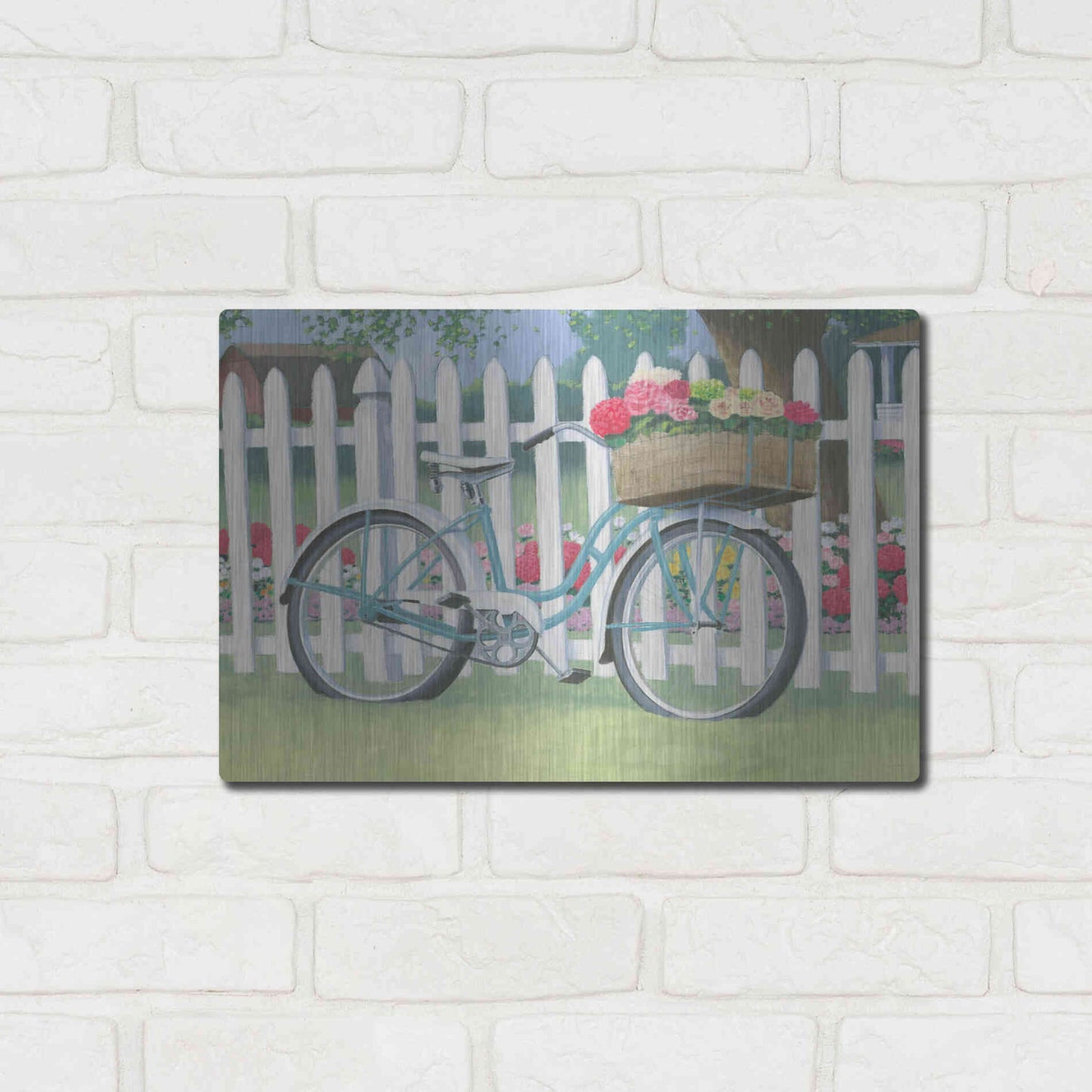 Luxe Metal Art 'Beautiful Country II' by James Wiens, Metal Wall Art,16x12